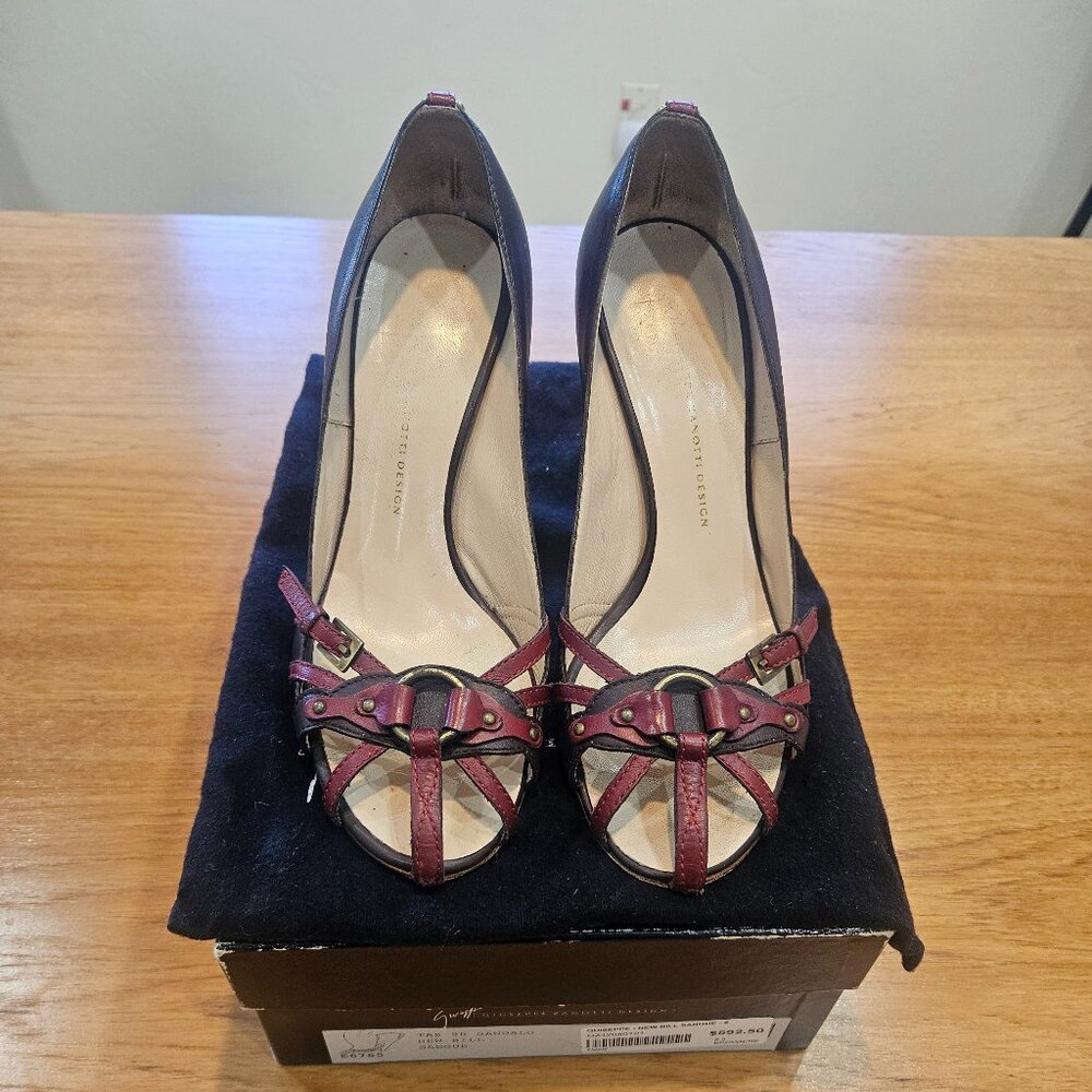 Giuseppe Zanotti NEW BILL SANGUE Heels Sandals EU 38.5 US 8.5